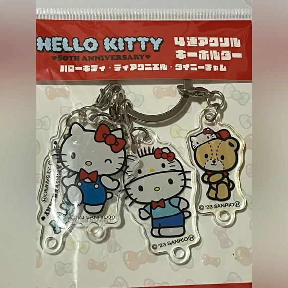 Sanrio Hello Kitty 50th anniversary Keychain - Picture 2 of 5